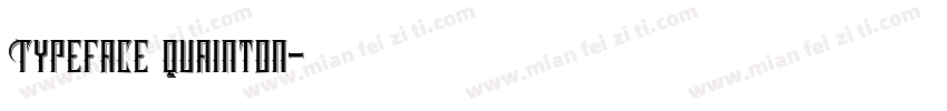 Typeface Quainton字体转换